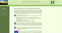 Desktop Screenshot of haikulabs.com